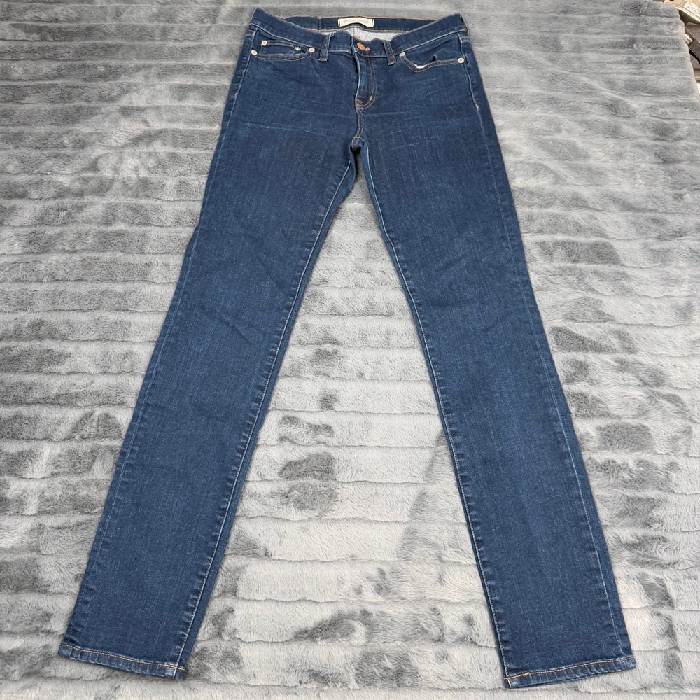 Madewell Alley Straight Jeans Dark Wash Indigo Stretch Denim Size 28 RN77388